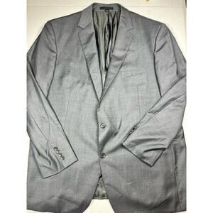 Paul Betenly Mens 48L Grey Soft 100% Wool Thomas Blazer Sport Coat Suit Jacket